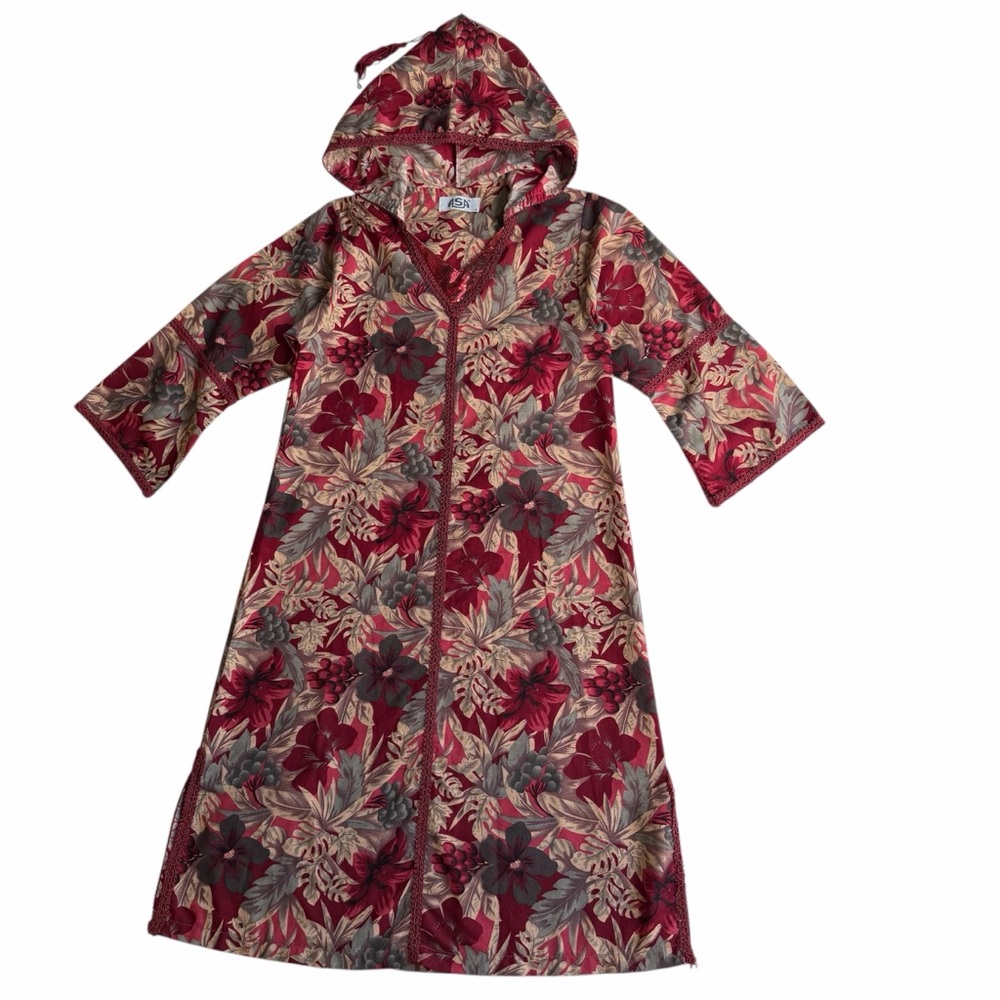 Girls Floral Moroccan Kaftan Size 8